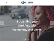 Tablet Screenshot of elixistechnology.com